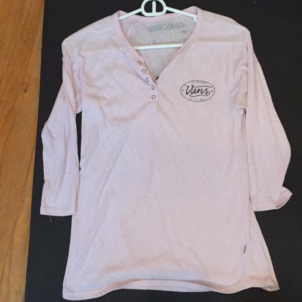 Vans pink Henley